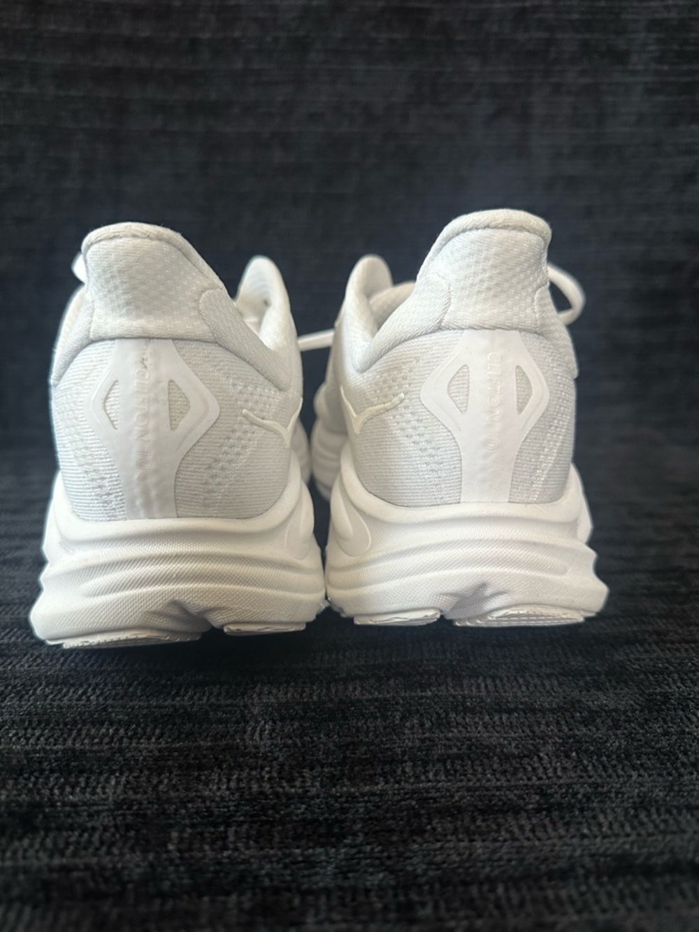 HOKA Clifton 10 White Running Shoes Wide W 9.5B EU 41.5 Womens Sneakers - Picture 3 of 11